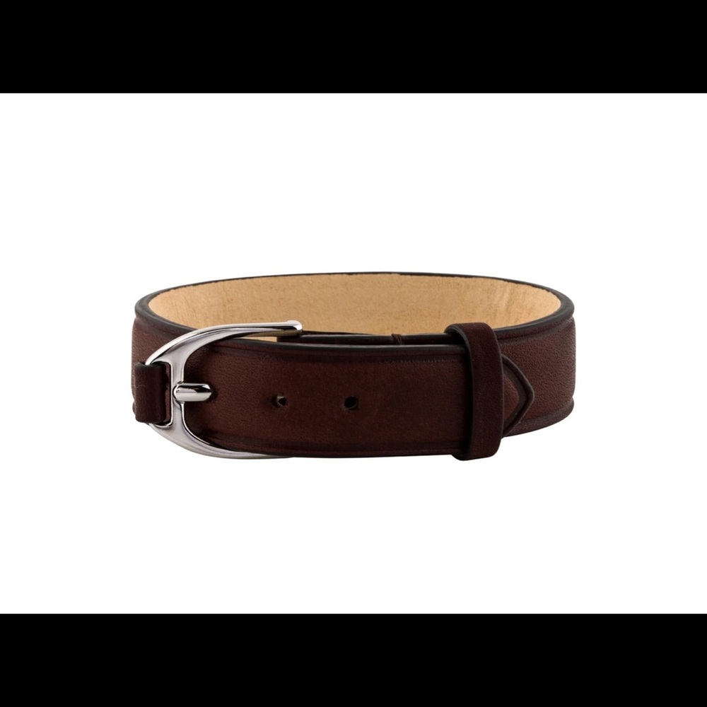 Longchamp Brown Leather Bracelet.